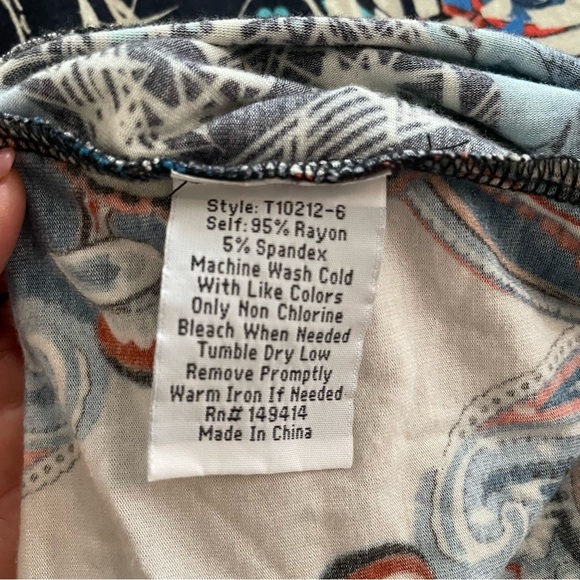 Johnny Was Multicolor Floral Crane Blouse - Picture 14 of 14